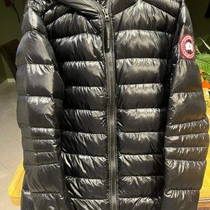 Canada Goose Crofton Slim Fit Hooded Jacket - New Black Puffer Jacket